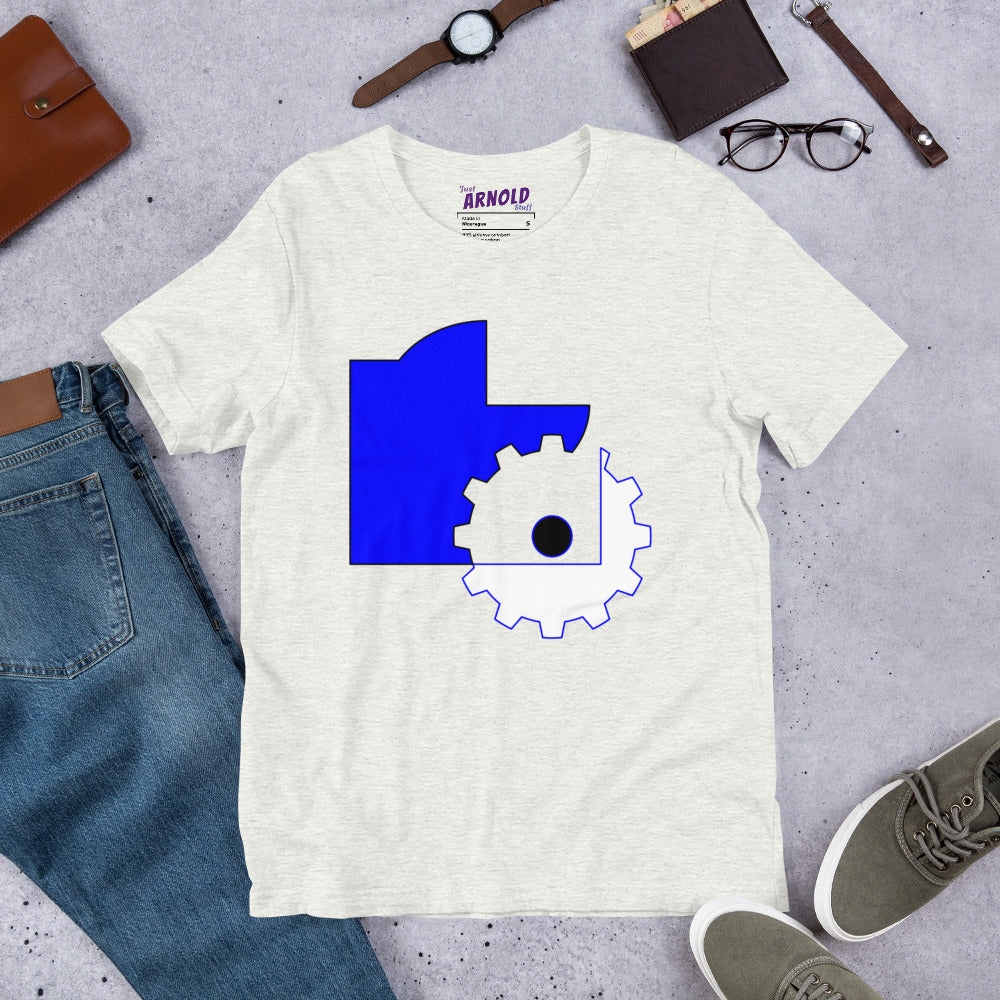 Abstract Geometric Colors T-Shirt in Blue