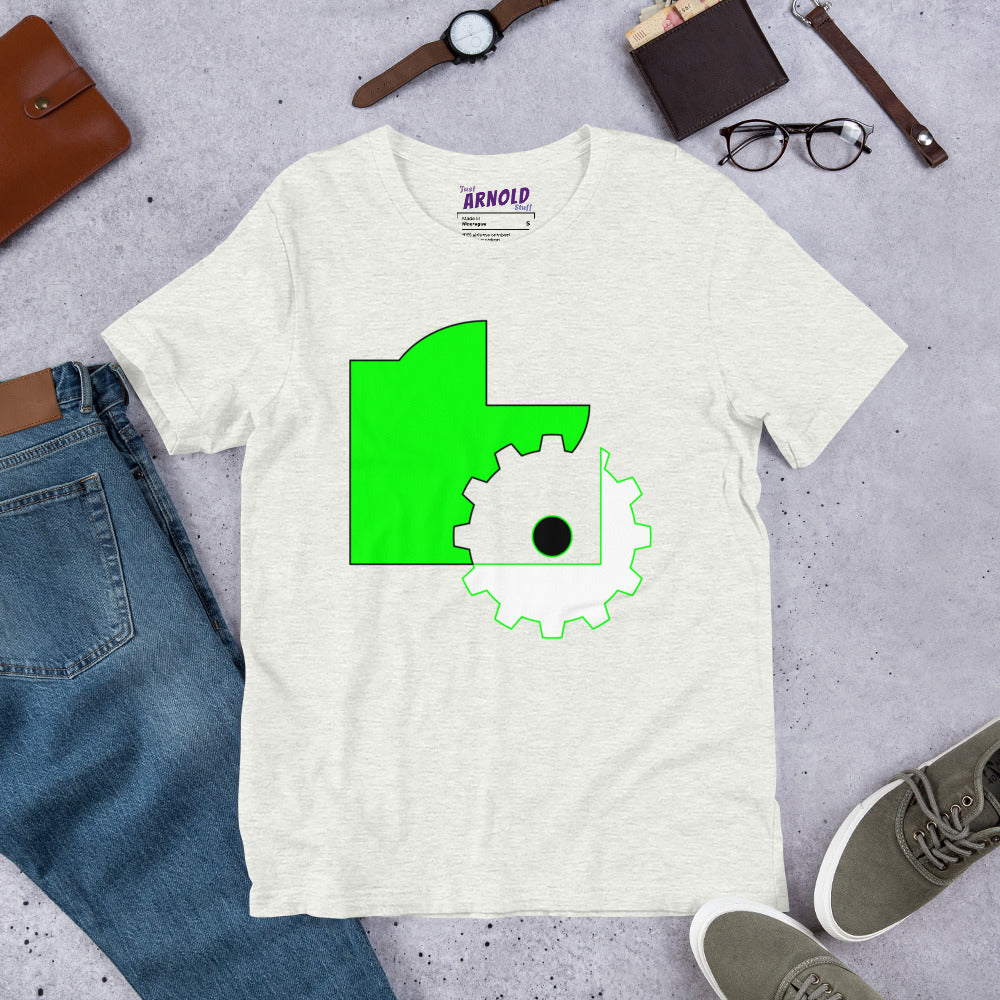 Abstract Geometric Colors T-Shirt in Green