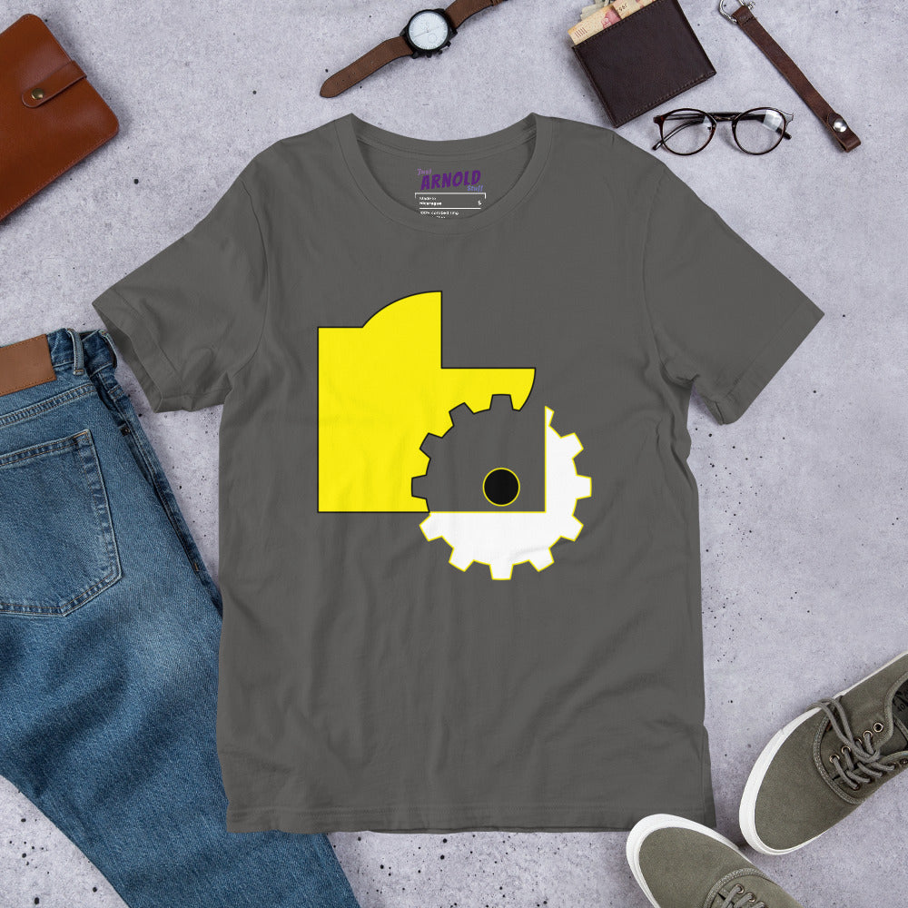 Abstract Geometric Colors T-Shirt in Yellow