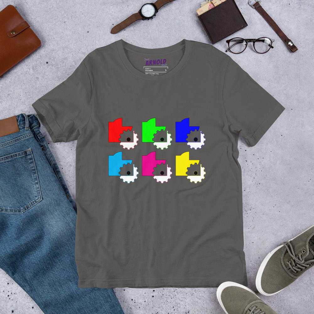 Abstract Geometric Colors T-Shirt in All the Colors!!