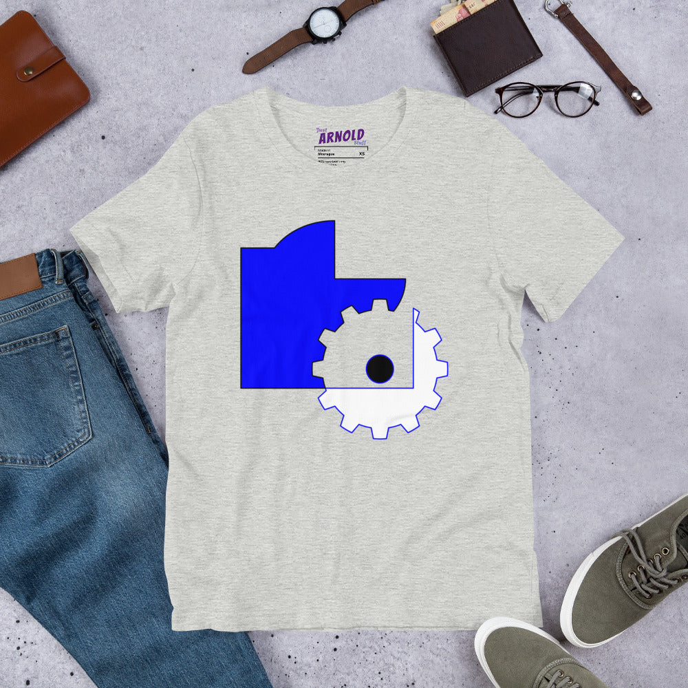 Abstract Geometric Colors T-Shirt in Blue