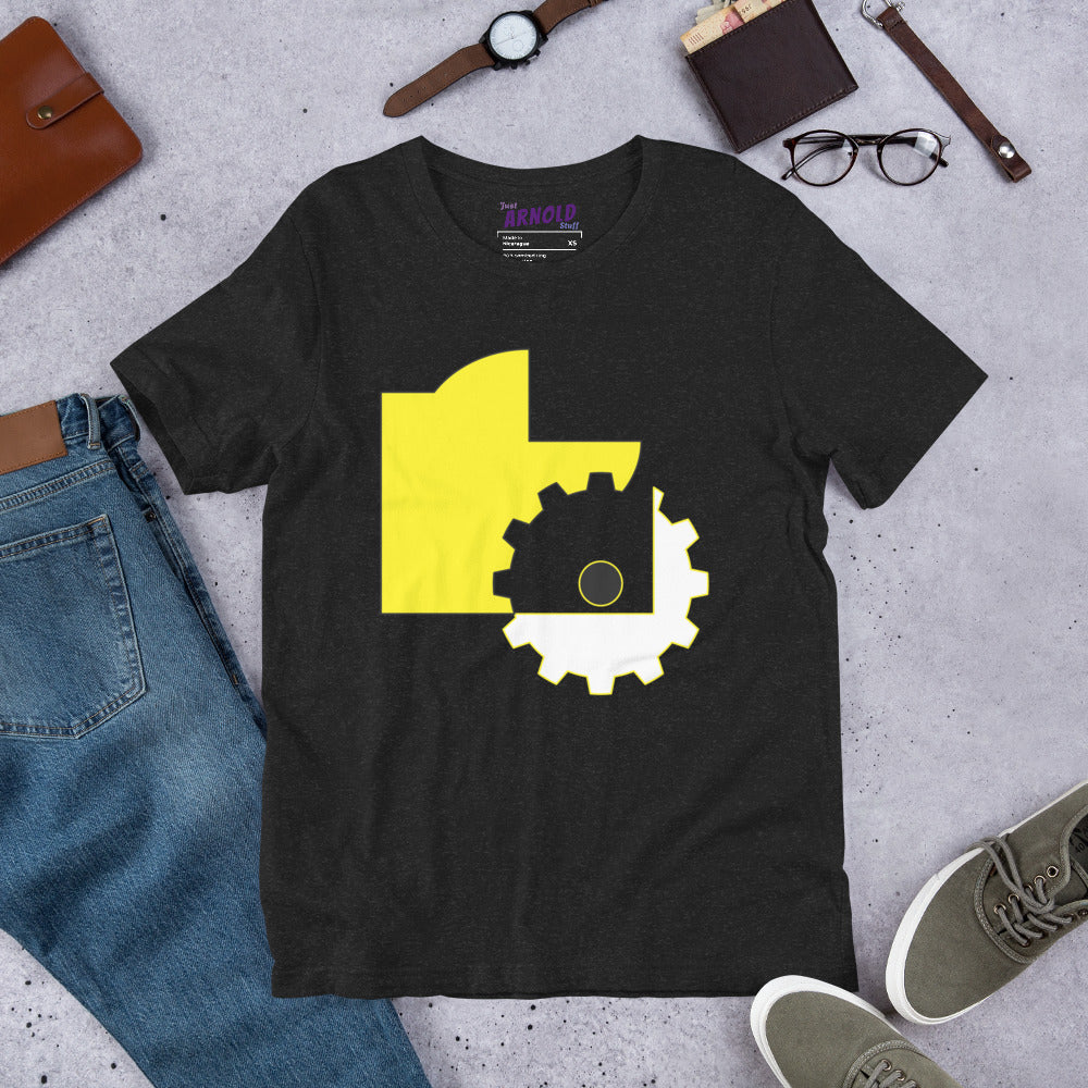 Abstract Geometric Colors T-Shirt in Yellow