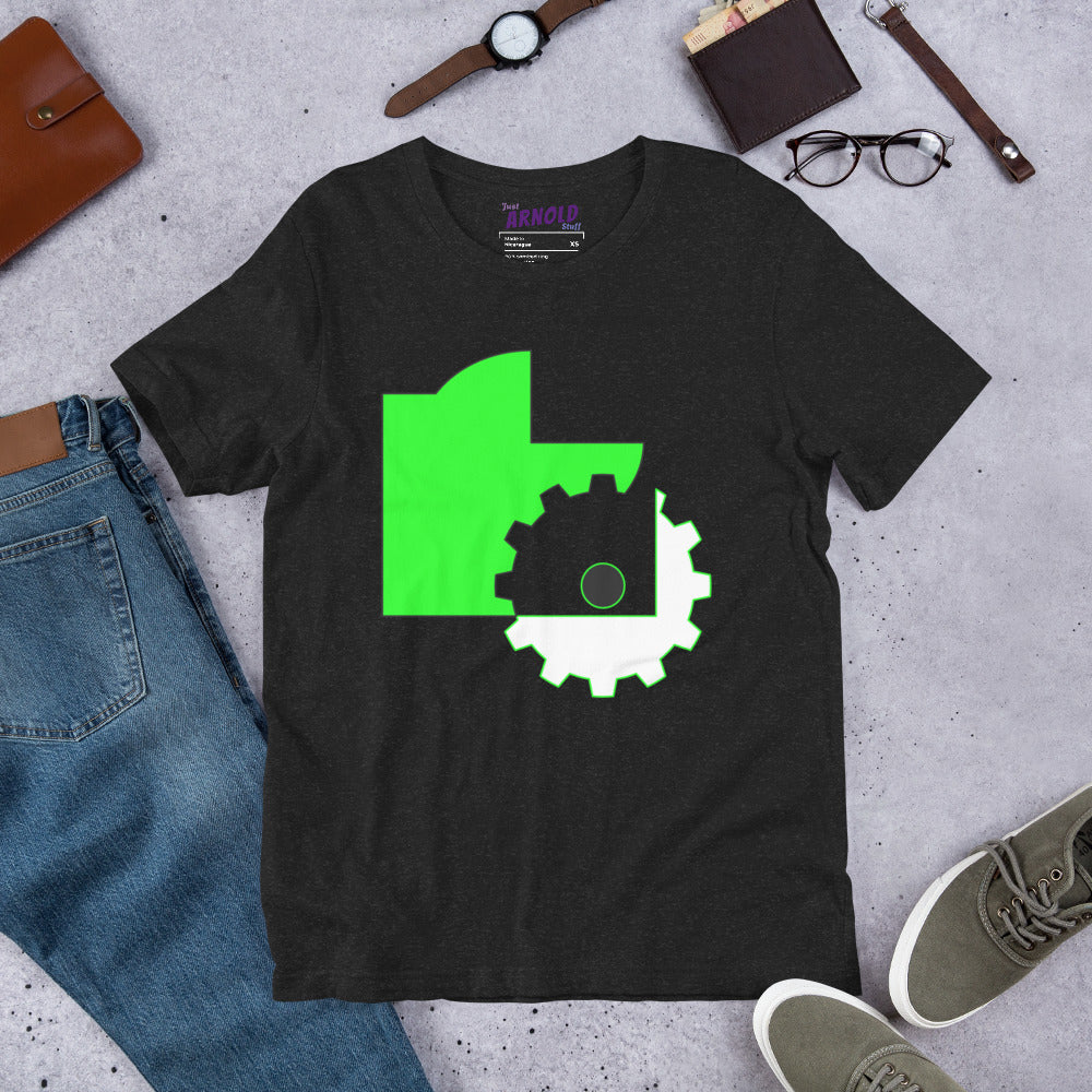 Abstract Geometric Colors T-Shirt in Green