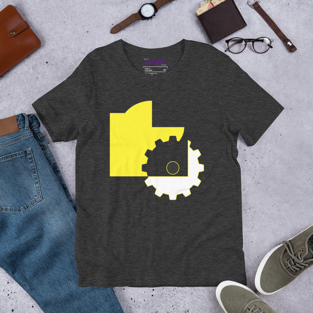 Abstract Geometric Colors T-Shirt in Yellow